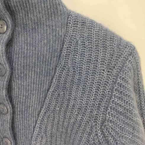 LA MAILLE SEZANE キッドモヘヤ混 ハーフボタン ハイネック ニット レディース XXS