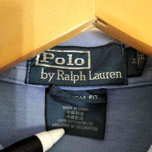 ポロバイラルフローレン Polo by RALPH LAUREN CUSTOM FIT 3 ビックポニー刺繍 ポロシャツ メンズ import:M