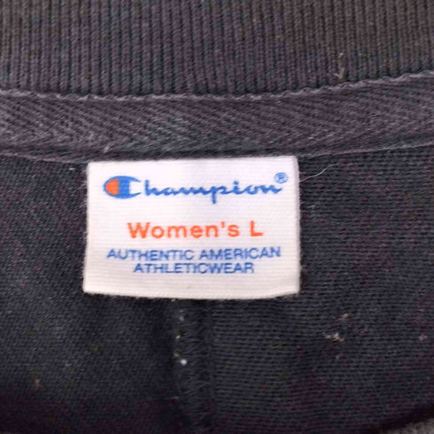 チャンピオン Champion ヘビーウェイト ロゴ刺繍 ノースリーブ Tシャツ レディース import:L