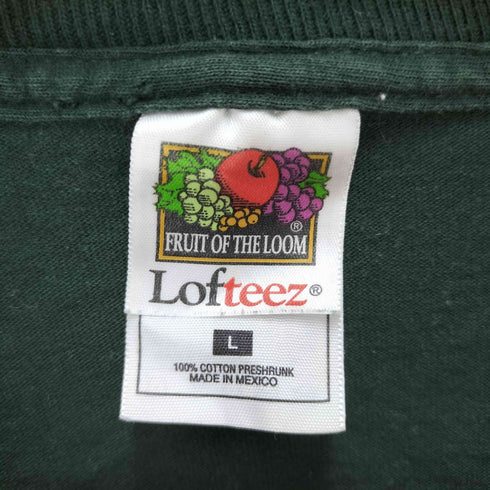 フルーツオブザルーム FRUIT OF THE LOOM フロントプリント クルーネックカットソー メンズ L