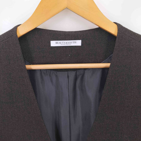 ビューティーアンドユースユナイテッドアローズ BEAUTY & YOUTH UNITED ARROWS ツイードライクジャンパースカート レディース M