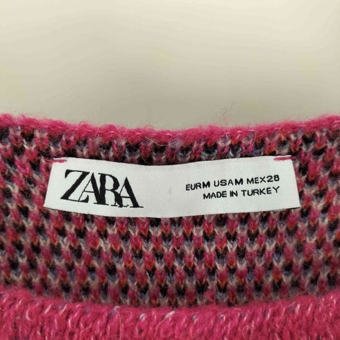 ザラ ZARA ジャガード ポリウール ニット ワンピース レディース import:M