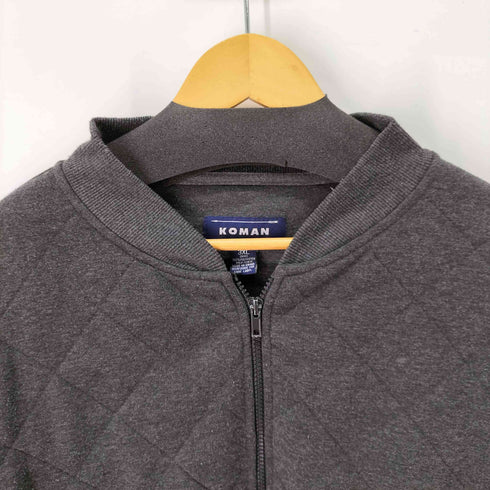 KOMAN 3XL 裏フリースキルティングスウェットブルゾン メンズ 3XL