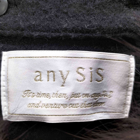エニィスィス anySiS スーペリアファインウールモッサ ショートコート レディース 1