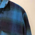 ウル URU 17AW オンブレチェック ウール ロングスリーブオープンカラーシャツ メンズ JPN:3