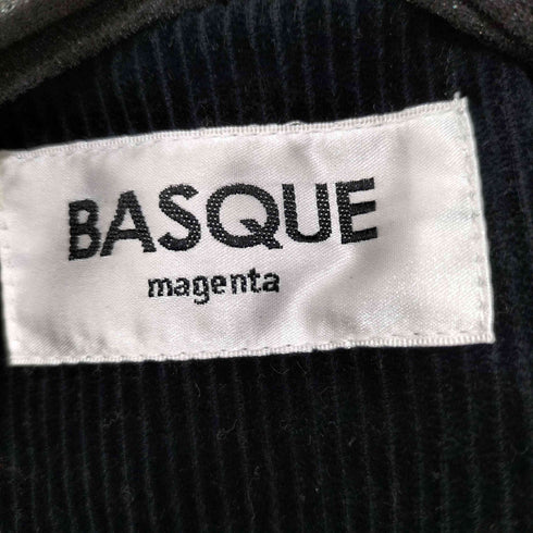 バスクマゼンタ BASQUE magenta コーデュロイ ライダースジャケット メンズ JPN:L