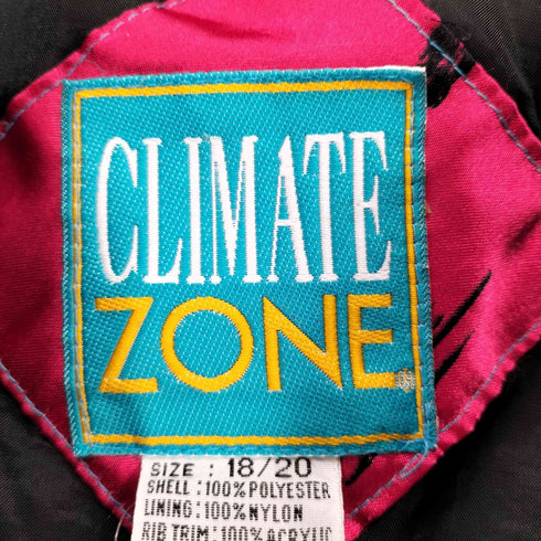 CLIMATE ZONE アートモチーフ総柄サテンブルゾン メンズ 18/20