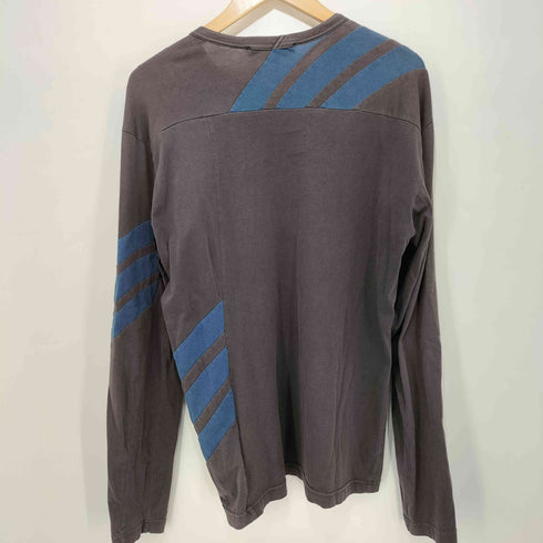 ワイスリー Y-3 切替デザイン ロングスリーブ クルーネックTシャツ メンズ JPN:S