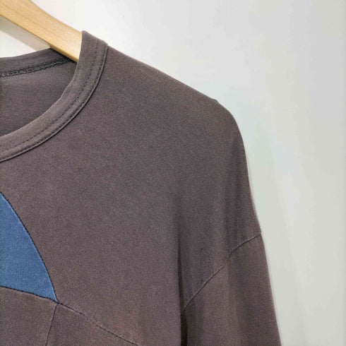 ワイスリー Y-3 切替デザイン ロングスリーブ クルーネックTシャツ メンズ JPN:S