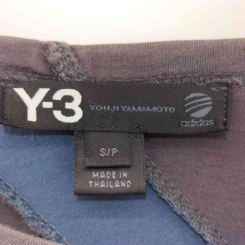 ワイスリー Y-3 切替デザイン ロングスリーブ クルーネックTシャツ メンズ JPN:S