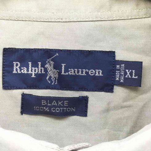 ラルフローレン RALPH LAUREN BLAKE ポニー刺繍 L/S ボタンダウン シャツ ビッグサイズ メンズ import:XL