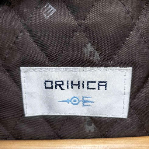 オリヒカ ORIHICA ストライプ柄ステンカラーコート メンズ JPN:L