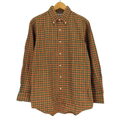 ジェイプレス J.PRESS タータンチェック コットン B.D シャツ メンズ import:M