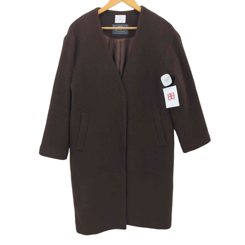 ローリーズファーム LOWRYS FARM MERINOS AIR ノーカラーコート レディース F