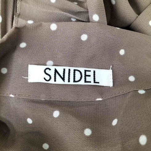 スナイデル snidel ドット柄プリーツワンピース レディース 0