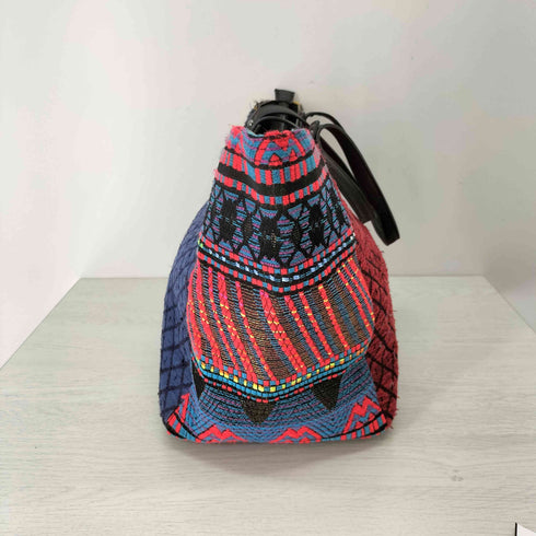 デシグアル Desigual BOLS_LEON TOGO ツイードパッチワークトートバッグ レディース