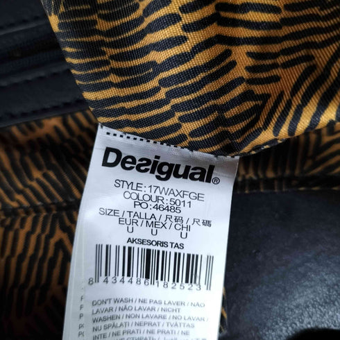 デシグアル Desigual BOLS_LEON TOGO ツイードパッチワークトートバッグ レディース