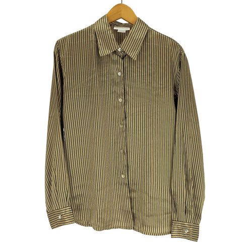 K Arnold ストライプ ポリ L//S シャツ レディース import:L