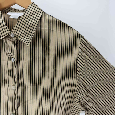 K Arnold ストライプ ポリ L//S シャツ レディース import:L