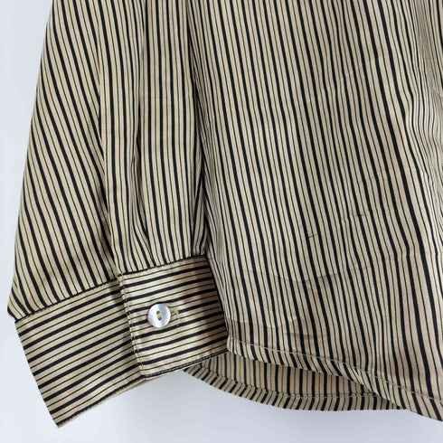 K Arnold ストライプ ポリ L//S シャツ レディース import:L