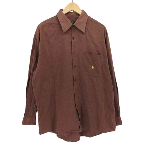 ポロバイラルフローレン Polo by RALPH LAUREN REGENT VLASSIC FIT ポニー刺繍 L/S シャツ メンズ import:XL