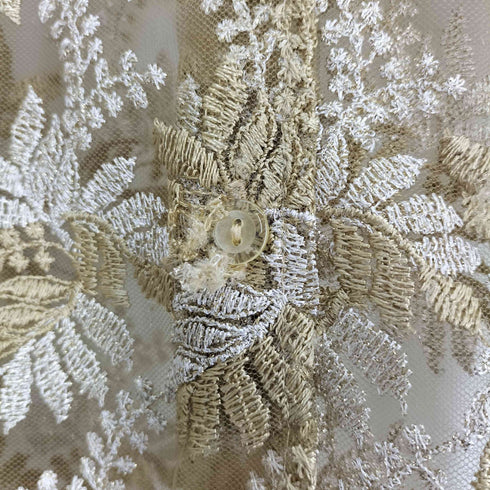 Vogelsang 花柄 刺繍 シアー シースルー L/S シャツ レディース DE:42