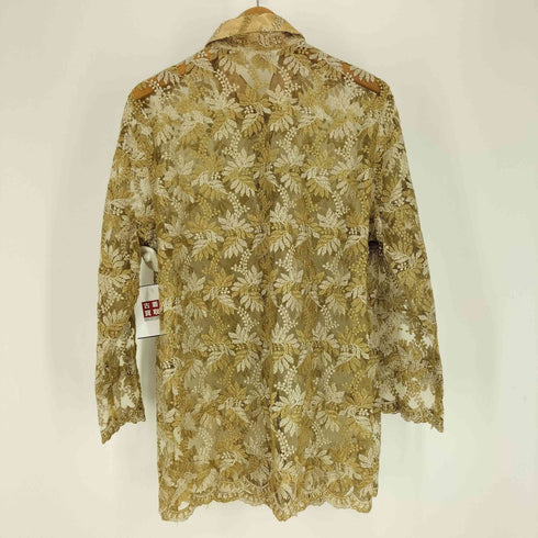 Vogelsang 花柄 刺繍 シアー シースルー L/S シャツ レディース DE:42