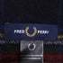フレッドペリー FRED PERRY ロゴ刺繍 チェック ウール フリンジマフラー メンズ