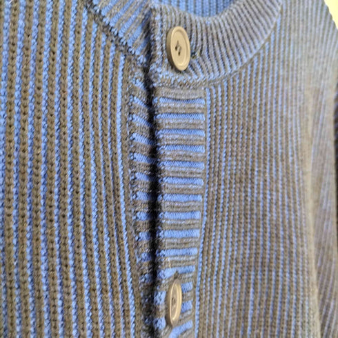 ザラ ZARA TEXTURED POCKET CARDIGAN テクスチャー ポケット ニット カーディガン メンズ import:L