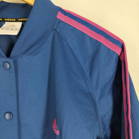 アディダス adidas 万国旗タグ 復刻 3STRIPES パフォーマンスロゴ コーチジャケット ブルゾン レディース JPN:L