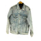 ザラ ZARA バックビッグプリントデニムジャケット メンズ import:S