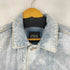 ザラ ZARA バックビッグプリントデニムジャケット メンズ import:S
