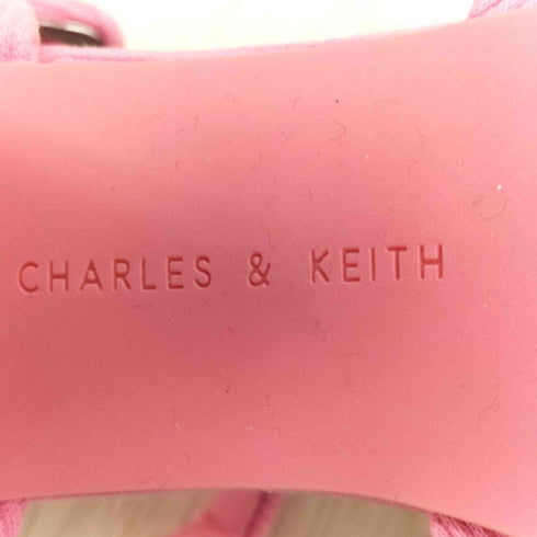 チャールズアンドキース CHARLES&KEITH ウーブン トラペーズヒールバックルサンダル レディース JPN:37
