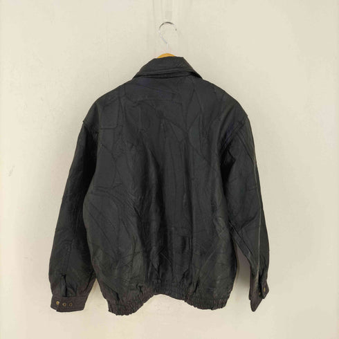 NAVARRE LEATHER COMPANY ステッチデザイン レザージャケット メンズ