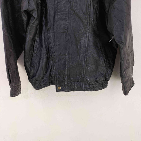 NAVARRE LEATHER COMPANY ステッチデザイン レザージャケット メンズ