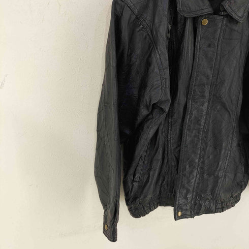 NAVARRE LEATHER COMPANY ステッチデザイン レザージャケット メンズ