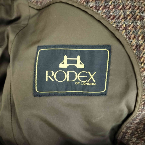 RODEX OF LONDON クルミボタン ツイードテーラードジャケット メンズ
