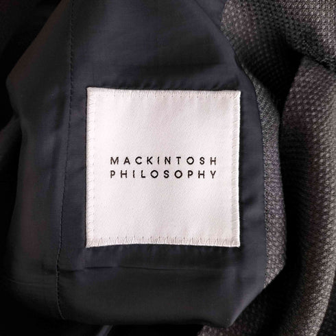 マッキントッシュフィロソフィー MACKINTOSH PHILOSOPHY トロッター エクストラソリッドウエストコート 2WAYピンヘッド調ストレッチ メンズ UK:40