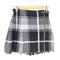 マックスアンドコー MAX & CO. アシンメトリーデザインウールチェックプリーツスカート レディース 38