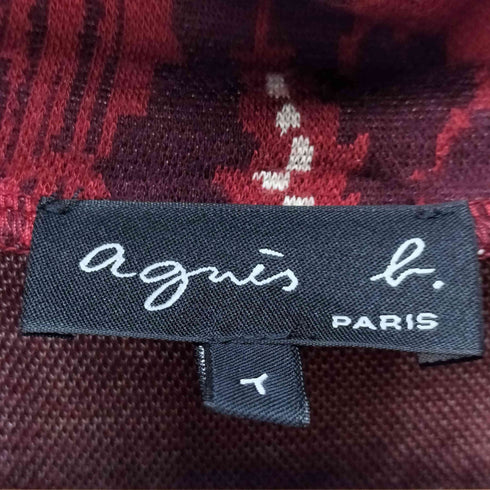 アニエスベー agnes b. 総柄 ハイネック ワンピース レディース イ