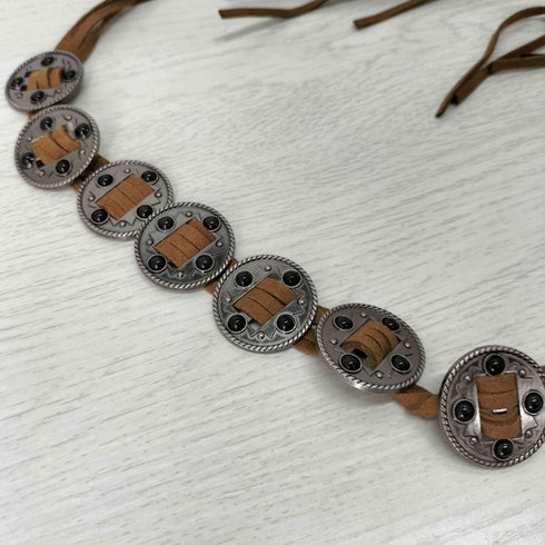 ANNULOYA フェイクレザー タッセル ベルト VINTAGE レディース