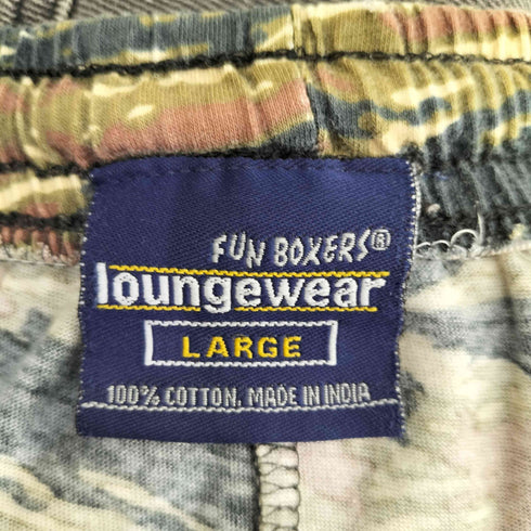 FUN BOXERS LOUNGEWEAR タイガーカモ イージーパンツ メンズ L