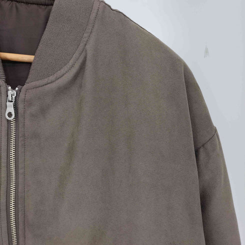 アデイインザライフユナイテッドアローズ A day in the life UNITED ARROWS スエードライク パテッド ブルゾン MA-1 メンズ JPN:L