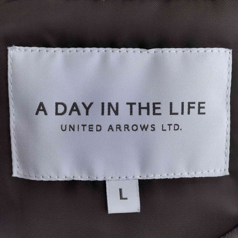 アデイインザライフユナイテッドアローズ A day in the life UNITED ARROWS スエードライク パテッド ブルゾン MA-1 メンズ JPN:L
