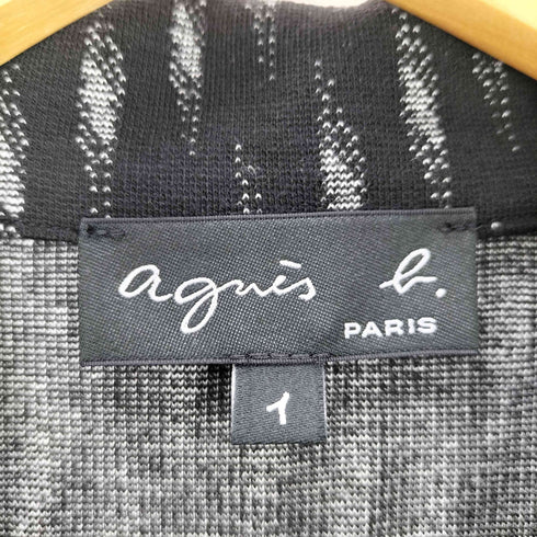 アニエスベー agnes b. 総柄 オープンカラーシャツ レディース イ