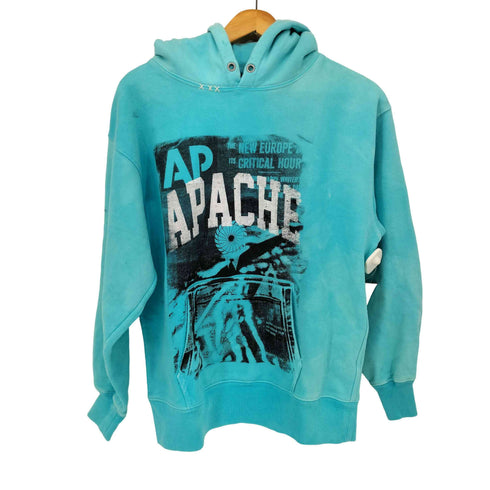 APACHE PSYCHO フロントプリント プルオーバーパーカー メンズ