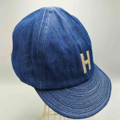 TRIFFER H ロゴ 刺繍 デニム アンパイア キャップ メンズ