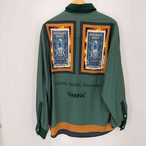 ワナ WANNA STAMP SHIRT L/S メンズ
