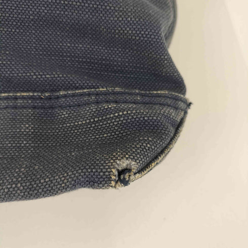 アバクロンビーアンドフィッチ Abercrombie & Fitch レザーハンドル インディゴキャンバストートバッグ メンズ