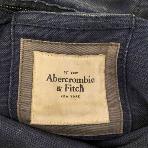 アバクロンビーアンドフィッチ Abercrombie & Fitch レザーハンドル インディゴキャンバストートバッグ メンズ